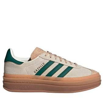 Кроссовки женские adidas Originals Gazelle Bold Cream White/Collegiate Green/Magic Beige