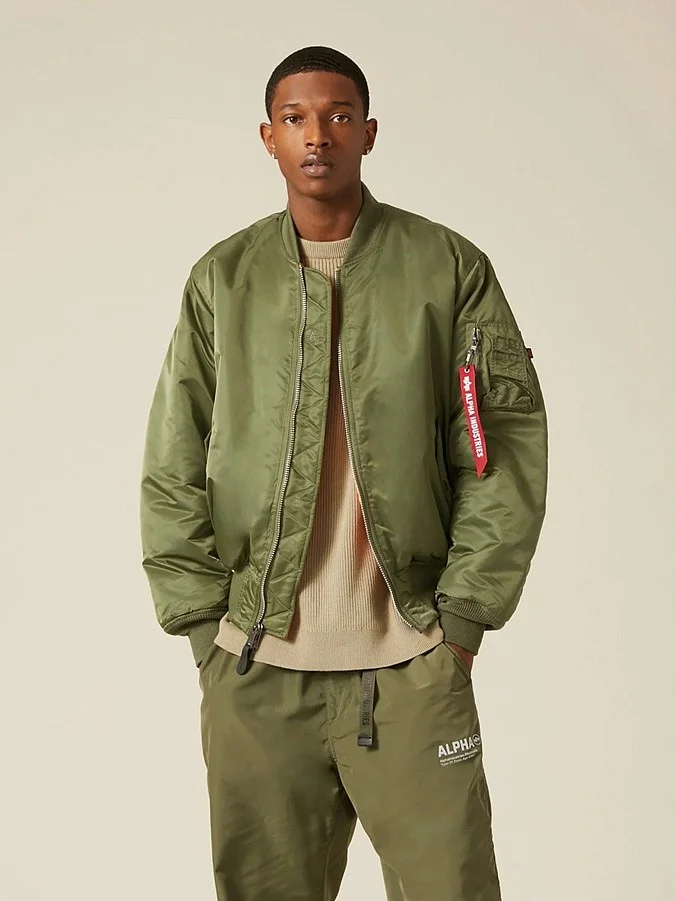 Куртка бомбер мужская Alpha Industries MA-1 Sage Green