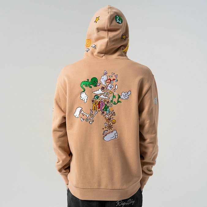 Толстовка RIPNDIP Broken Down Hoodie Almond